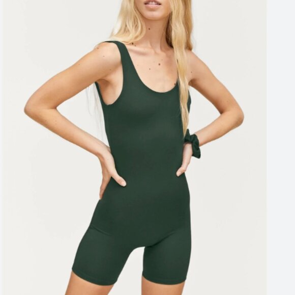 NWOT Girlfriend Collective Moss Unitard - Small - Picture 1 of 4